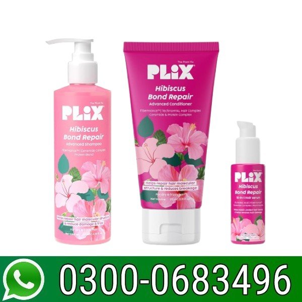 Hibiscus Bond Repair Shampoo, Conditioner & 10-in-1 Serum In Pakistan