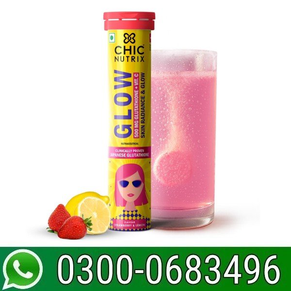 Chicnutrix Glow- 20 Effervescent Tablets Lemon Flavour In Pakistan