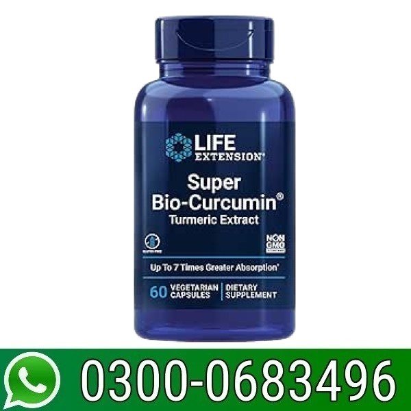 Life Extension Super Bio Curcumin High Absorption Turmeric Extract 7 X Greater Bioavailability 60 Vegetarian Capsules In Pakistan