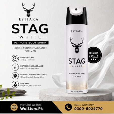 Estiara Stag White Perfume Body Spray In Pakistan