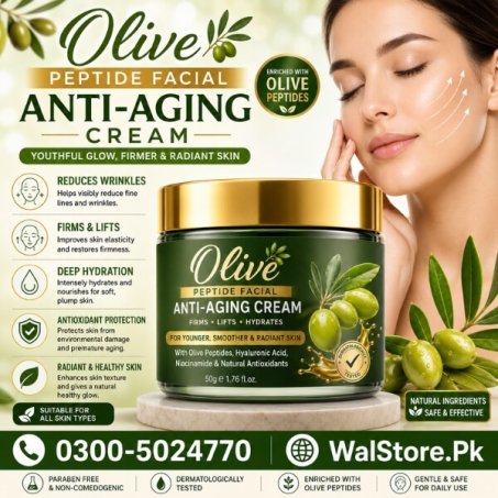 Olive Peptide Facial Anti-aging Cream In Pakistan